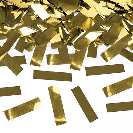 Feestbazaar Confetti kanon 60cm goud