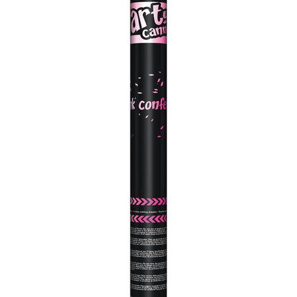 Feestbazaar Confetti kanon 60cm pink