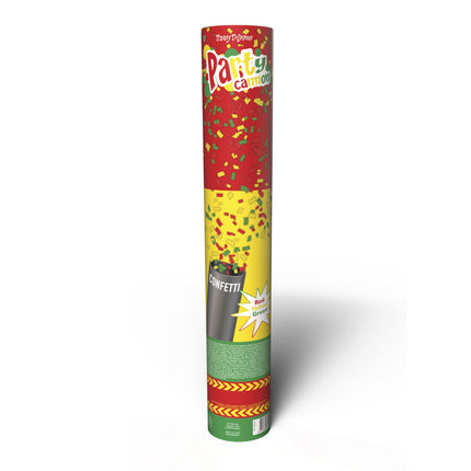 Feestbazaar Confetti Kanon Carnaval Rood/Geel/Groen (60cm)