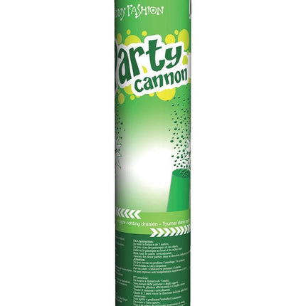 Feestbazaar Confetti Kanon Groen (20cm)
