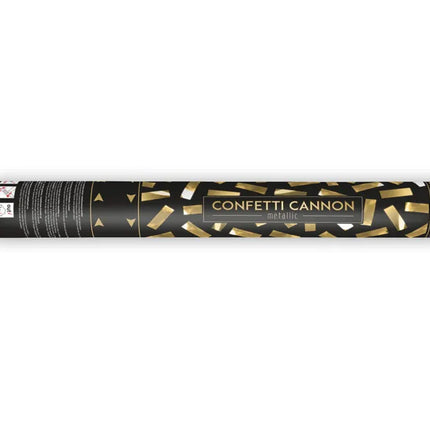 Feestbazaar Confetti Kanon Metallic Goud Slierten (40cm)
