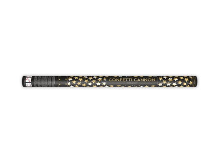 Feestbazaar Confetti kanon metallic Gouden sterren 80 cm