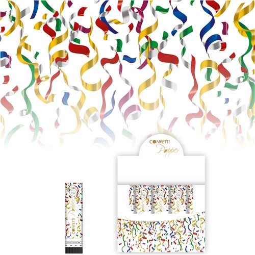 Feestbazaar Confetti kanon multi 20cm