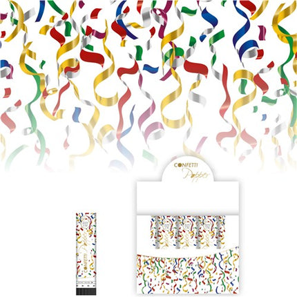 Feestbazaar Confetti kanon multi 20cm
