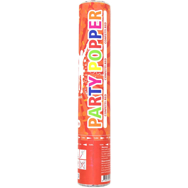 Feestbazaar Confetti Kanon Rood 28cm