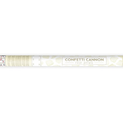 Feestbazaar Confetti Kanon Rozenblaadjes Creme 60cm