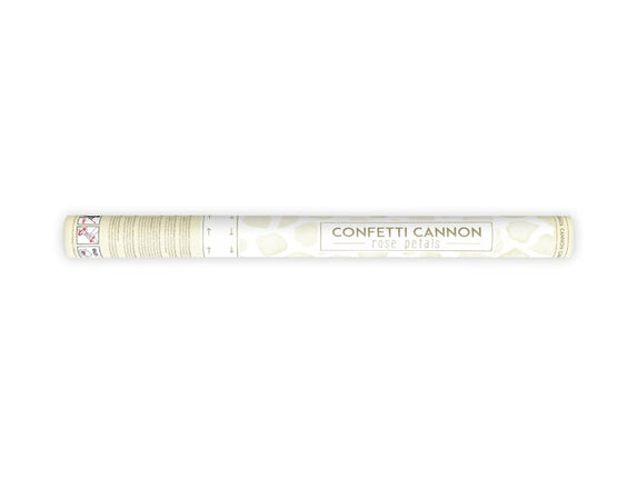 Feestbazaar Confetti Kanon Rozenblaadjes Creme 60cm