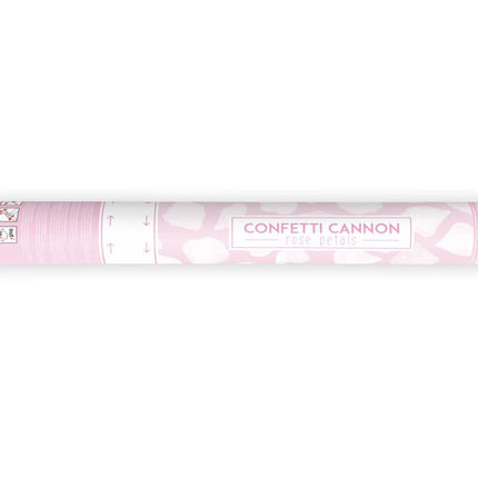 Feestbazaar Confetti Kanon Rozenblaadjes wit 40 cm