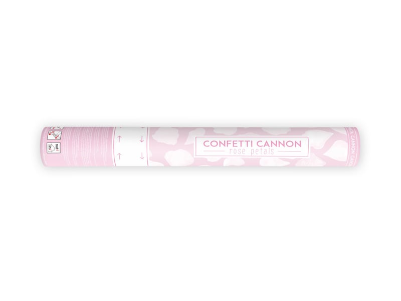Feestbazaar Confetti Kanon Rozenblaadjes wit 40 cm