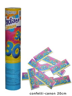 Feestbazaar Confetti kanon verjaardag 30