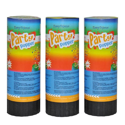 Feestbazaar Confetti kanonnen 11 cm (3st)