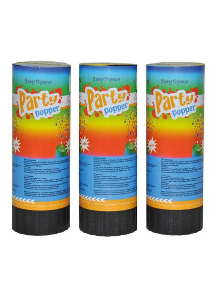 Feestbazaar Confetti kanonnen 11 cm (3st)