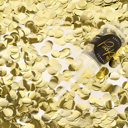 Feestbazaar Confetti Push Pop Goud