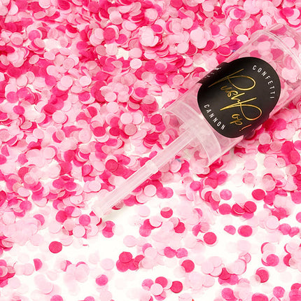 Feestbazaar Confetti Push Pop Roze
