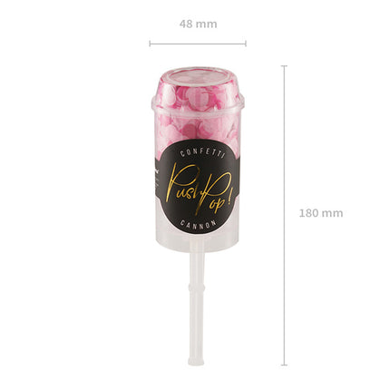 Feestbazaar Confetti Push Pop Roze