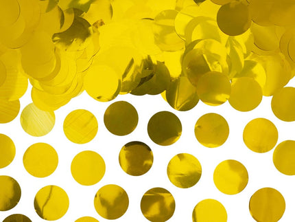 Feestbazaar Confetti rond folie goud 15gr