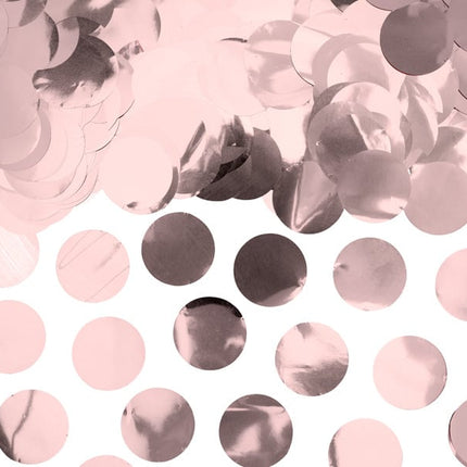 Feestbazaar Confetti rond folie rose goud 15gr