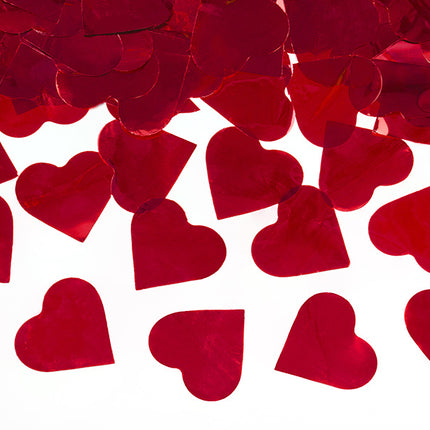 Feestbazaar Confetti Shooter Hartjes Rood 60cm