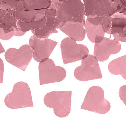 Feestbazaar Confetti Shooter Hartjes Roségoud - 60 cm