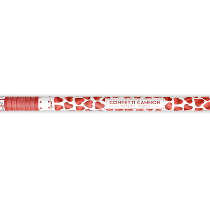 Feestbazaar Confetti Shooter Rode Hartjes - 80 cm