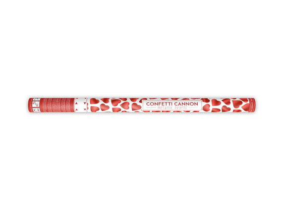 Feestbazaar Confetti Shooter Rode Hartjes - 80 cm