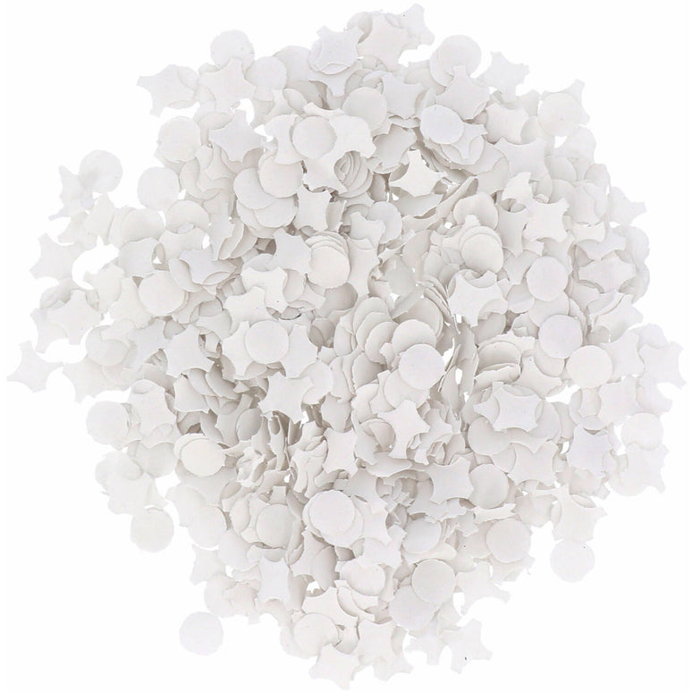 Feestbazaar Confetti Wit Bruiloft (100g)