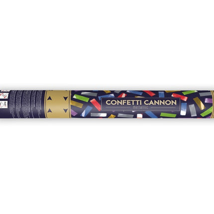 Feestbazaar Confettikanon Multikleur Metallic (40cm)