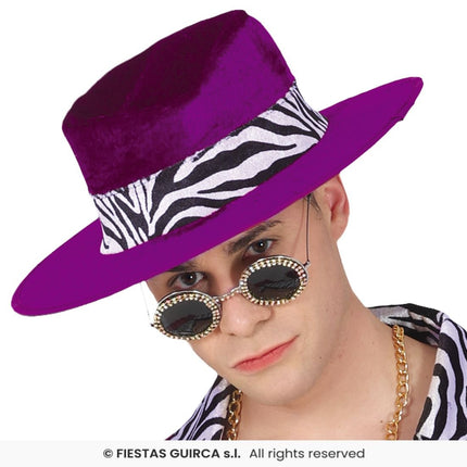 Feestbazaar Cool man Pimp Outfit Paars