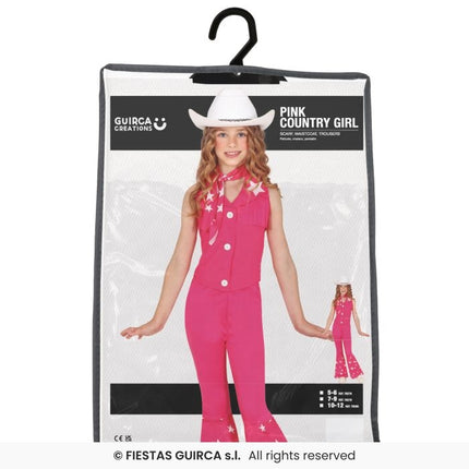 Feestbazaar Country Girl Pink Pakje Meisjes