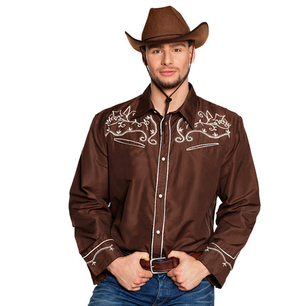 Feestbazaar Cowboy blouse Country bruin