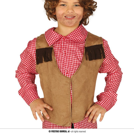 Feestbazaar Cowboy gilet kind