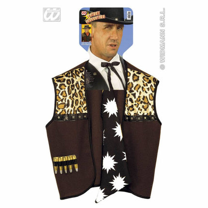 Feestbazaar Cowboy gilet verkleedset
