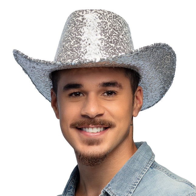 Feestbazaar Cowboy Hoed Rodeo Party Zilver