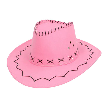 Feestbazaar Cowboy Hoed Savanne Roze