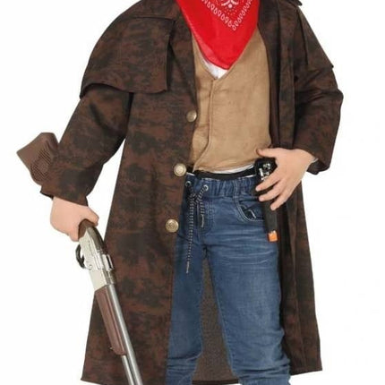Feestbazaar Cowboy jas kind bruin