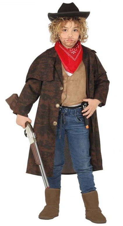 Feestbazaar Cowboy jas kind bruin