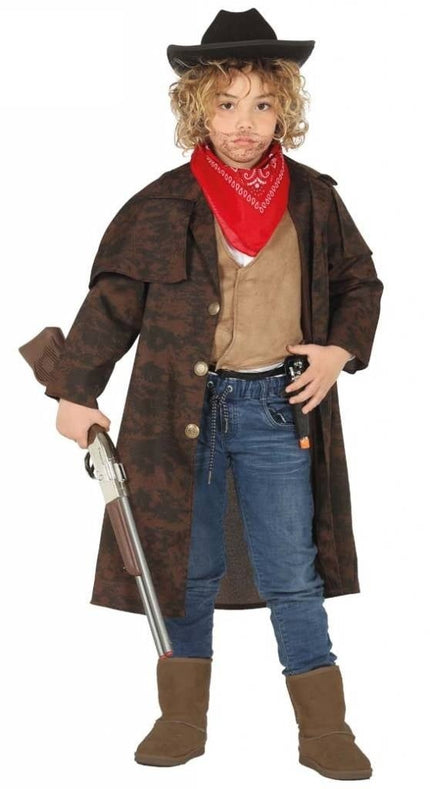 Feestbazaar Cowboy jas kind bruin