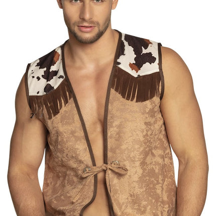 Feestbazaar Cowboy Vest Billy Man/Vrouw