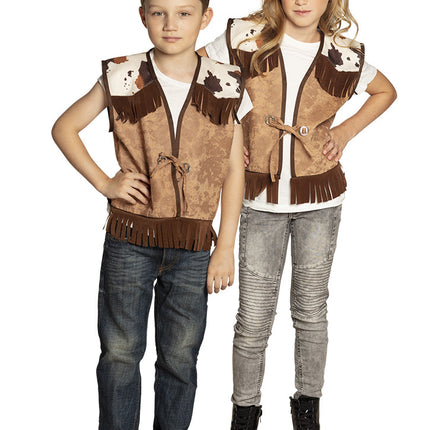 Feestbazaar Cowboy vest kind Western