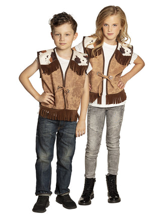 Feestbazaar Cowboy vest kind Western