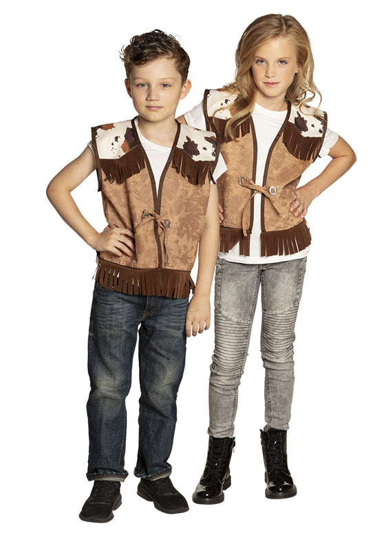 Feestbazaar Cowboy vest kind Western