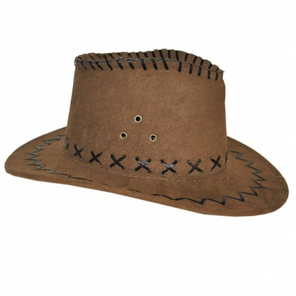 Feestbazaar Cowboyhoed bruin kind