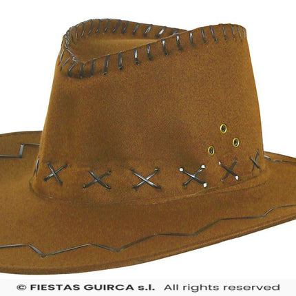 Feestbazaar Cowboyhoed Lichtbruin Kind Wild West