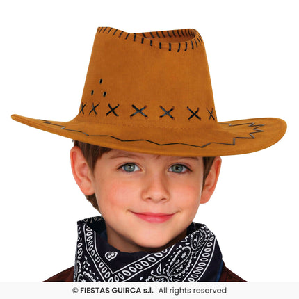 Feestbazaar Cowboyhoed Lichtbruin Kind Wild West