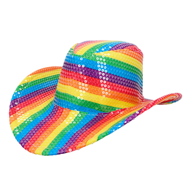 Feestbazaar Cowboyhoed Pride Regenboog