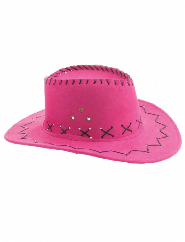 Feestbazaar Cowboyhoed roze kind