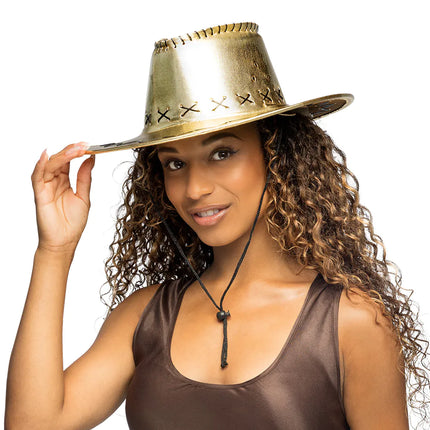 Feestbazaar Cowboyhoed Savanne Goud