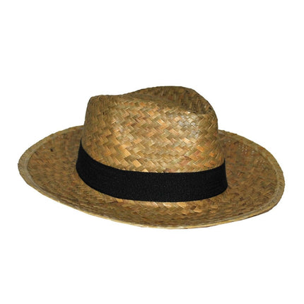 Feestbazaar Cowboyhoed stro volwassenen