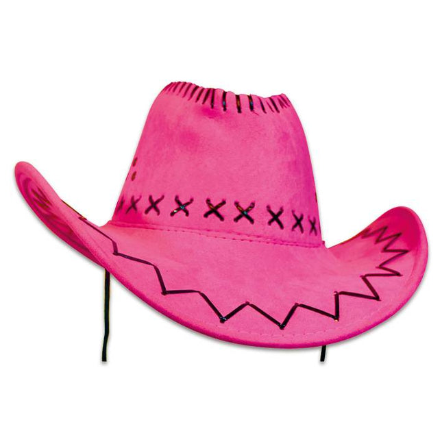 Feestbazaar Cowboyhoed Torro roze