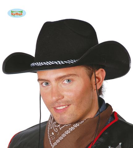 Feestbazaar Cowboyhoed Vilt Zwart